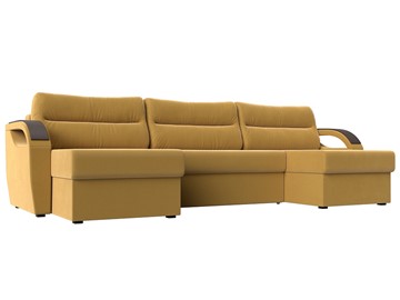 П-образный диван Форсайт, Желтый (Микровельвет) в Элисте