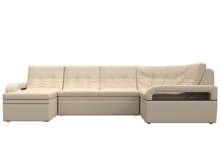 П-образный диван Лига-035, Бежевый (Экокожа) в Элисте - изображение 3
