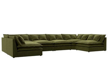 П-образный диван Лига-040, Зеленый (микровельвет) в Элисте