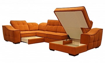 Угловой диван N-11-M (П1+ПС+УС+Д2+Д5+П1) в Элисте - предосмотр 1