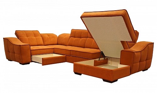 Угловой диван N-11-M (П1+ПС+УС+Д2+Д5+П1) в Элисте - изображение 1