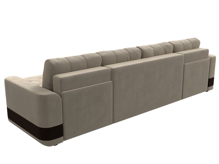П-образный диван Честер, Бежевый/коричневый (вельвет) в Элисте - изображение 8