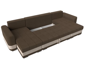 П-образный диван Честер, коричневый/бежевый (рогожка) в Элисте - предосмотр 6