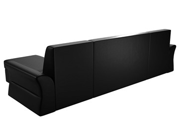 Большой П-образный диван Клайд, Черный (Экокожа) в Элисте - предосмотр 4