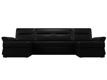 Большой П-образный диван Клайд, Черный (Экокожа) в Элисте - предосмотр 7