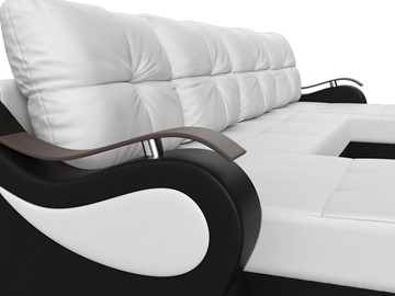 П-образный диван Меркурий П, Белый/черный (экокожа) в Элисте - предосмотр 3