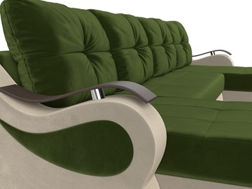 П-образный диван Меркурий П, Зеленый/бежевый (вельвет) в Элисте - предосмотр 3