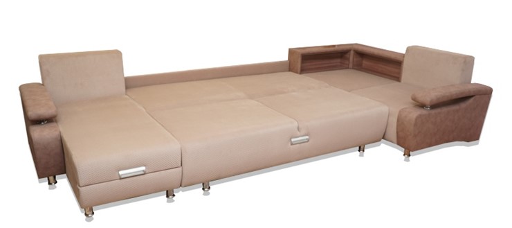 П-образный диван Престиж-15 люкс с полкой в Элисте - изображение 1