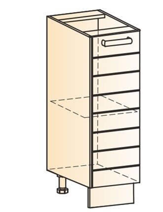 Кухонная тумба Виктория L200 (1 дв. гл.) в Элисте - изображение