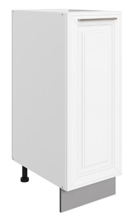 Тумба кухонная Мишель L300 (1 дв. гл.) эмаль (белый/белый) в Элисте - изображение