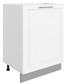 Шкаф рабочий Мишель L600 (1 дв. гл.) эмаль (белый/белый) в Элисте