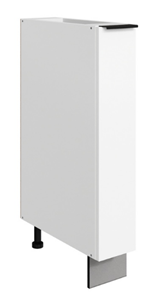 Кухонная тумба Стоун L150 (1 дв.гл.) (белый/джелато софттач) в Элисте
