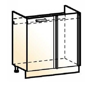 Шкаф рабочий под мойку угловой Стоун L800 (1 дв. гл.) в Элисте - предосмотр