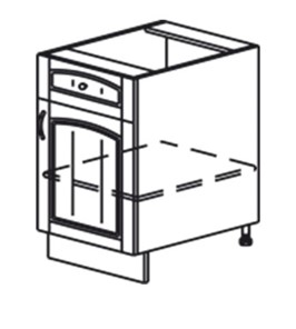 Кухонная тумба Кантри рабочая однодверная с ящиком 820*500*525 мм в Элисте