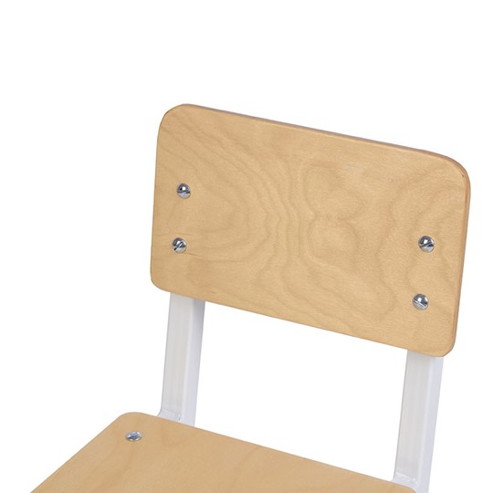 Детский стул POLINI Kids City S Ученик, 2 гр. Белый-дуб пастельный в Элисте - изображение 4