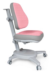Кресло растущее Mealux Onyx (Y-110) G + DPG  - серое + чехол розовый с серыми вставками в Элисте