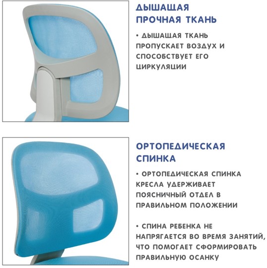 Кресло растущее Holto-22 голубое в Элисте - изображение 9