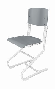 Регулируемый детский стул СУТ.01 Фанера (рост от 130 см), Серый в Элисте