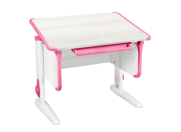 Детский стол-трансформер СУТ-41 Рамух/Белый/розовый в Элисте - изображение