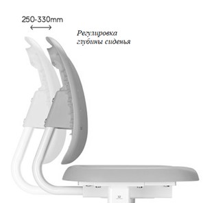 Растущая парта + стул Piccolino III Grey в Элисте - предосмотр 1