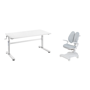 Комплект парта + кресло Imparare Grey + Estate Grey + чехол для кресла в подарок в Элисте - предосмотр
