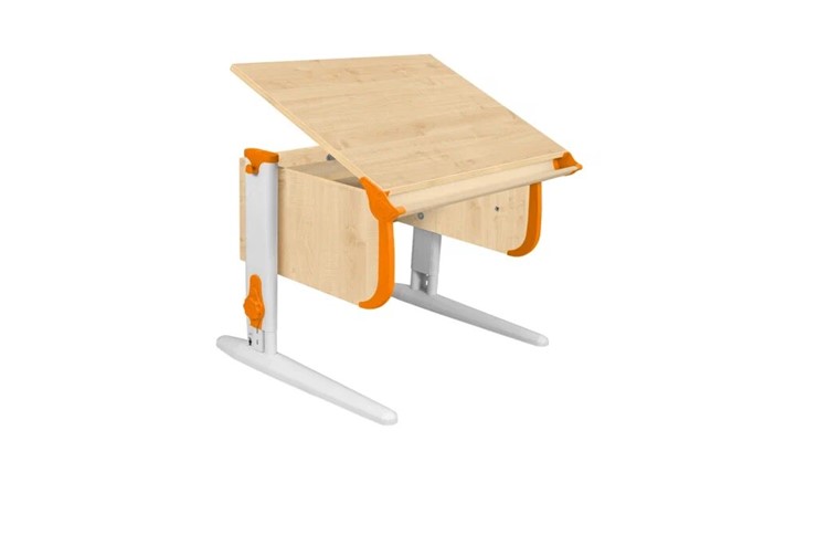 Растущий стол 1/75 (СУТ.24) Бежевый/Белый/Оранжевый в Элисте - изображение 2