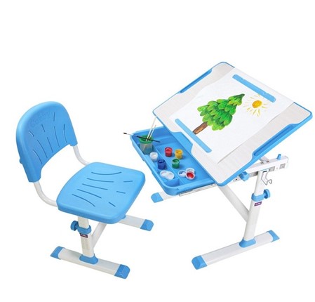 Растущая парта и стул Karo Blue в Элисте - изображение