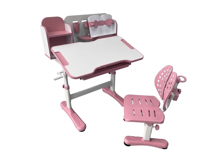 Растущая парта и стул Vivo Pink FUNDESK в Элисте - изображение 1