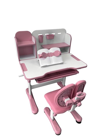 Растущая парта и стул Vivo Pink FUNDESK в Элисте - изображение 2