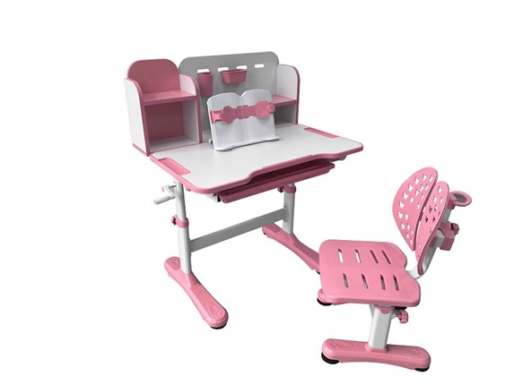 Растущая парта и стул Vivo Pink FUNDESK в Элисте - изображение