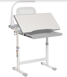 Детский стол-трансформер SET Holto-11 серый в Элисте - предосмотр 2