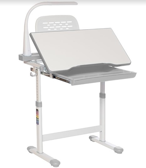 Детский стол-трансформер SET Holto-11 серый в Элисте - изображение 2