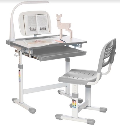 Детский стол-трансформер SET Holto-11 серый в Элисте - изображение