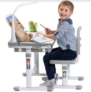 Детский стол-трансформер SET Holto-11 серый в Элисте - предосмотр 9