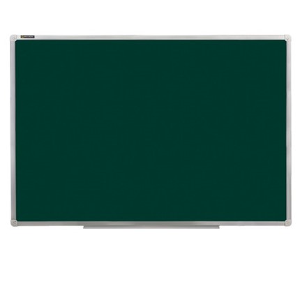 Доска  для мела 90х120 см, зеленая, ГАРАНТИЯ 10 ЛЕТ, РОССИЯ, BRAUBERG, 231706 в Элисте - изображение
