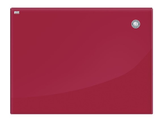 Доска магнитно-маркерная стеклянная 2х3 OFFICE TSZ86 R, 60x80 см, красная в Элисте - изображение