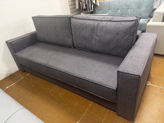 Прямой диван Эдельвейс БД Simple 21 велюр в Элисте - изображение