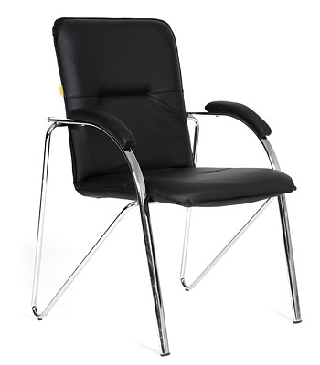 Компьютерное кресло CHAIRMAN 850 Экокожа Terra 118 черная в Элисте - изображение