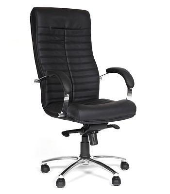 Компьютерное кресло CHAIRMAN 480 Экокожа премиум черная в Элисте - изображение