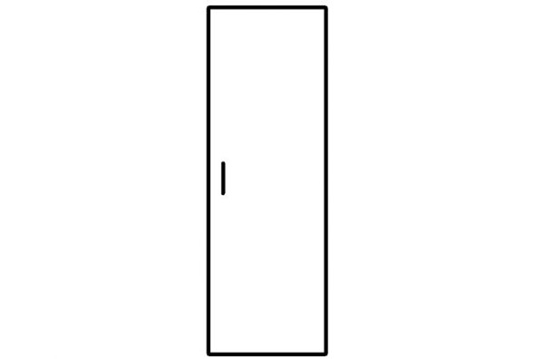 ДГ-1 Дверь гардероба ГБ-1 514х18х1900 мм в Элисте - изображение